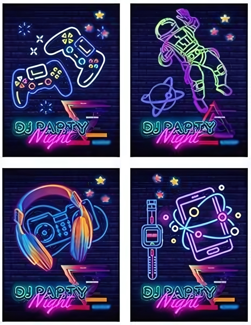 Блокнот А6 40л. на гребне Неоновый дизайн, ассорти (Проф-Пресс)