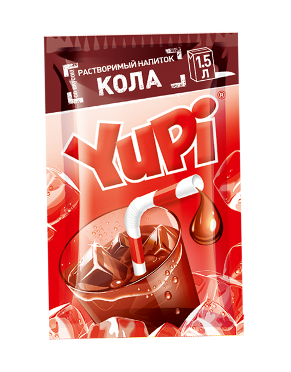 Растворимый напиток ЮПИ Кола 12г*24шт*6 блоков.