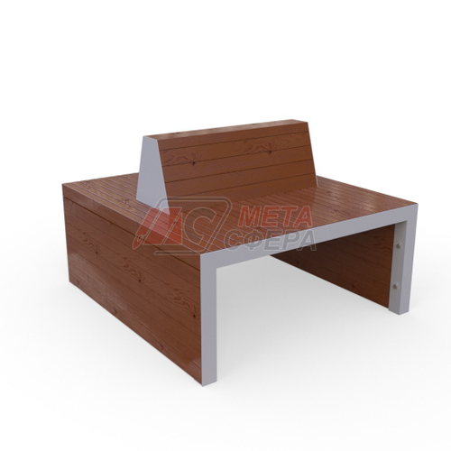 Скамейка Линарес 110х120 двусторонняя
