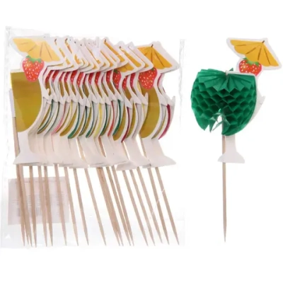 Шпажки для канапе 10 см «Коктейль» 20 шт