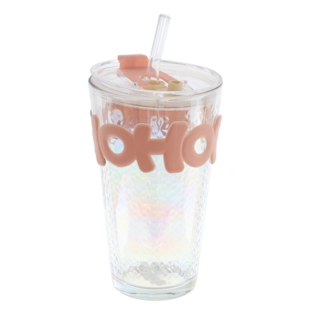 GAEM Стакан с трубочкой, 450 мл, L9 W9 H0,5 см, 3в.