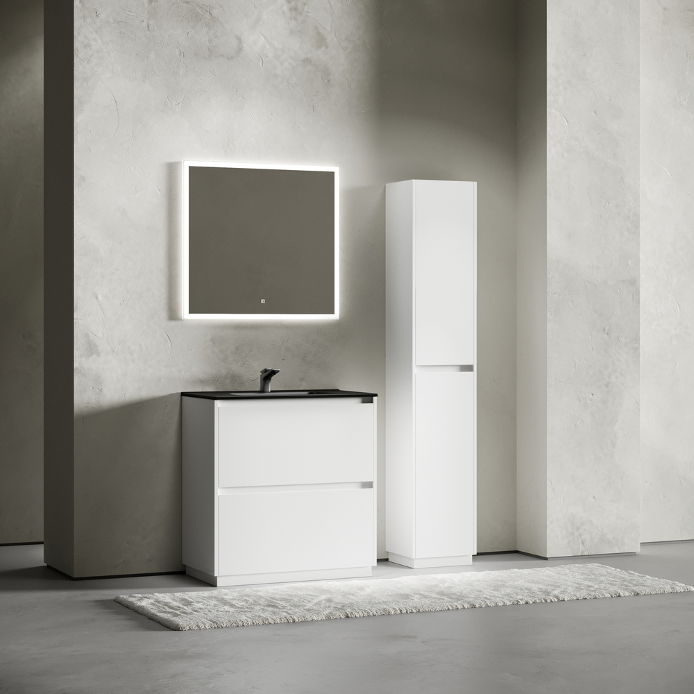 Тумба напольная под раковину Sancos Libra Floor, белый глянец 790х450х840 мм