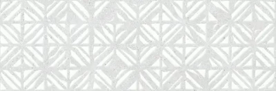 Настенная плитка Alma Ceramica TWU3090AMT27R Amarant 30x90 белая / серая матовая с орнаментом