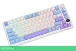 Клавиатура Royal Kludge RK-M75 K Silver switch/Taro milk
