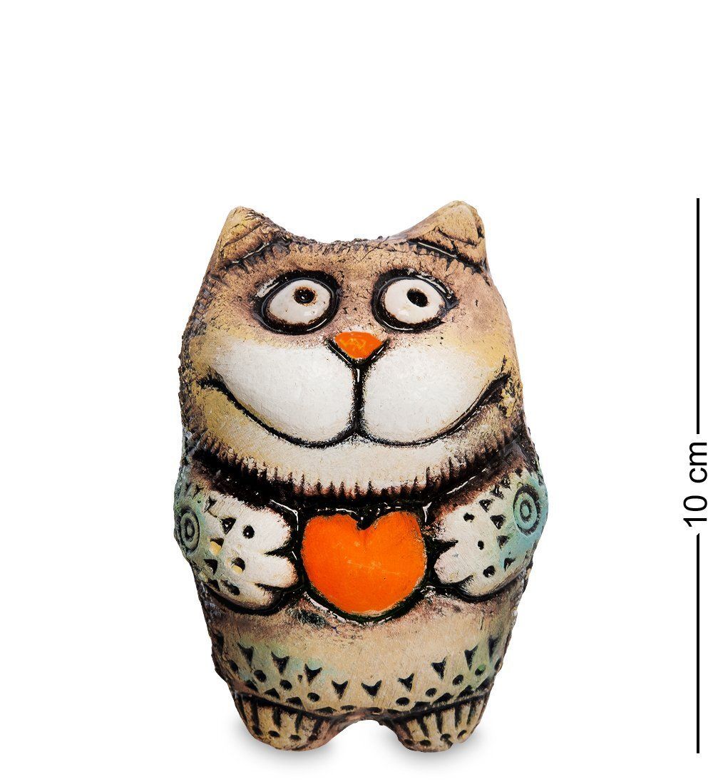 KK- 41 Фигурка «Кот с сердцем» шамот