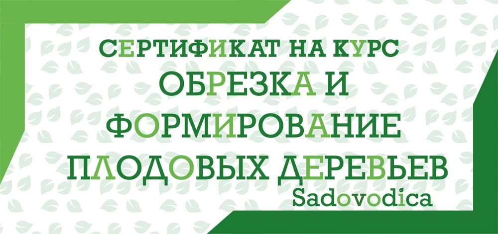 Курс “Формирование и обрезка плодовых деревьев”