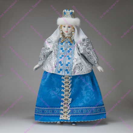 Интерьерная кукла Снегурочка в шапочке
