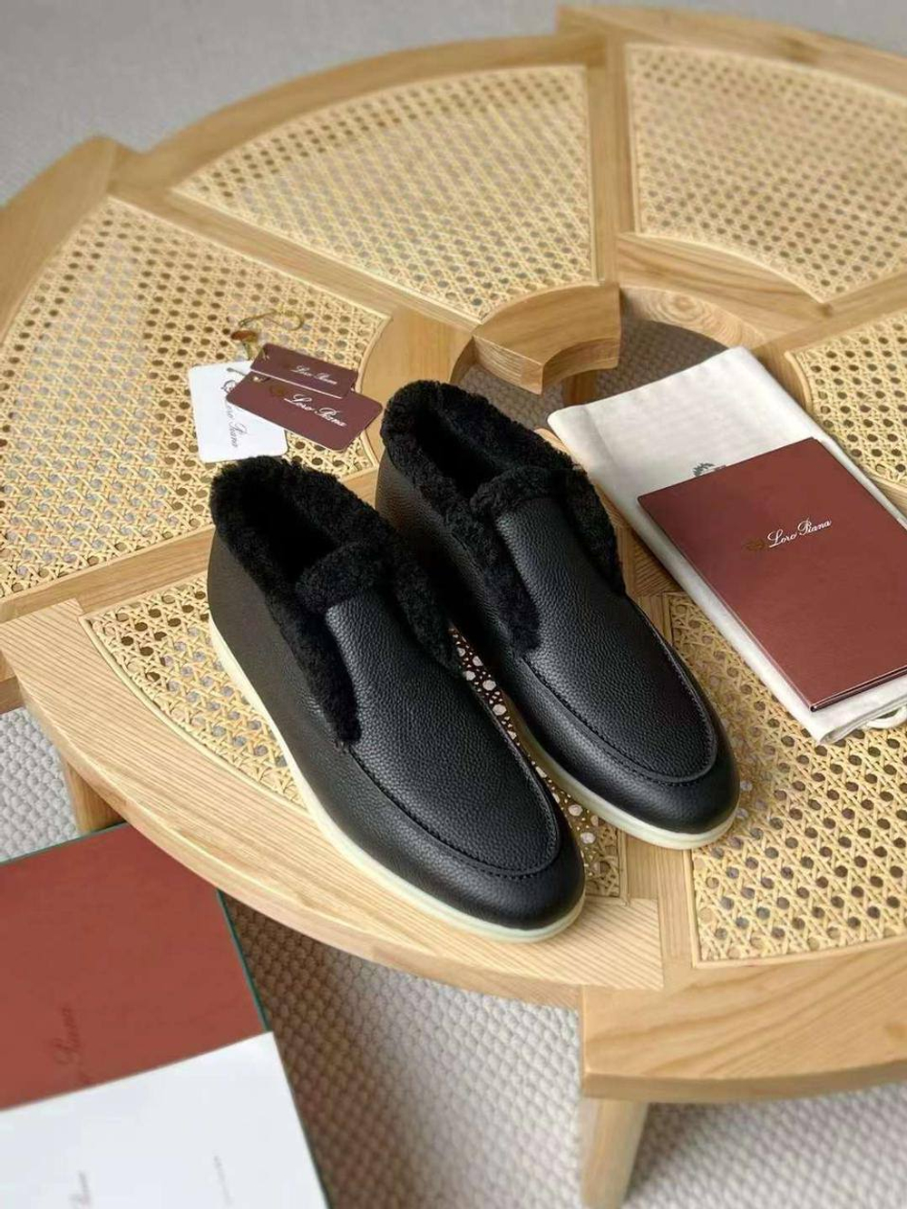 Высокие лоферы Loro Piana