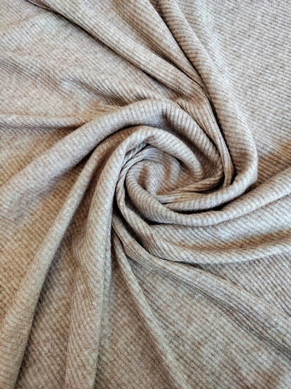 Трикотаж лапша, бежевый меланж, вискоза SOFI