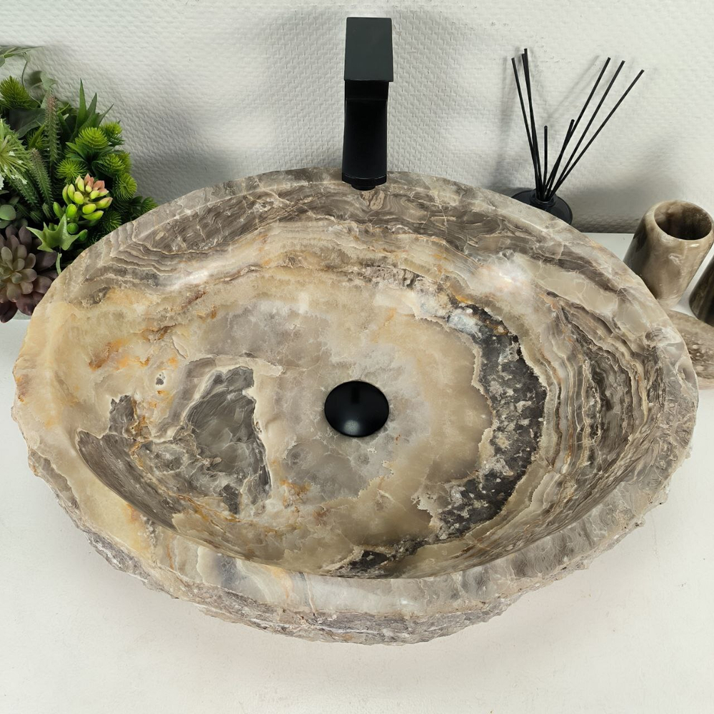 Раковина из оникса Erozy Grey EO-64419 58*46*16 0158