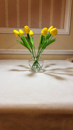 Искусственные цветы, желтые подсолнухи / Высота 44 см. 9 стебелей 9 бутонов/