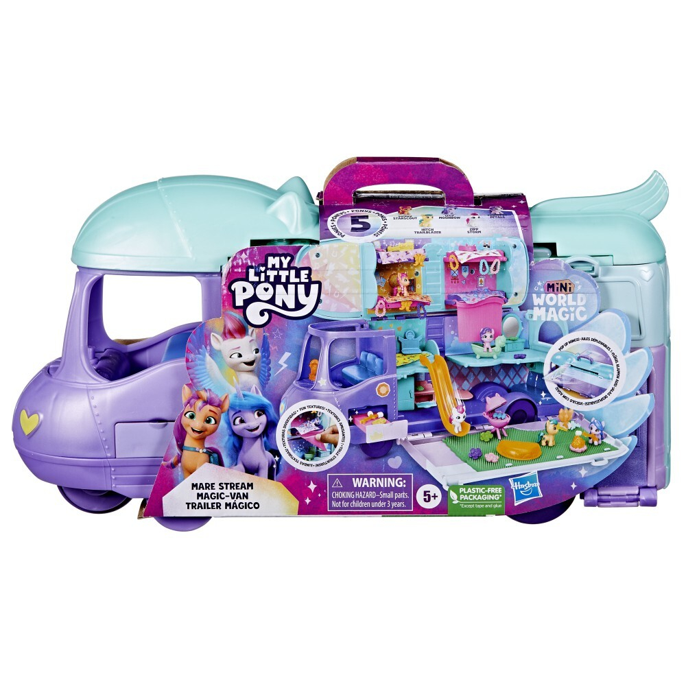 My Little Pony - Мини мир Волшебный автобус пони набор + 5 фигурок F7650 / артикул   F7650  / GTIN 5010994199197