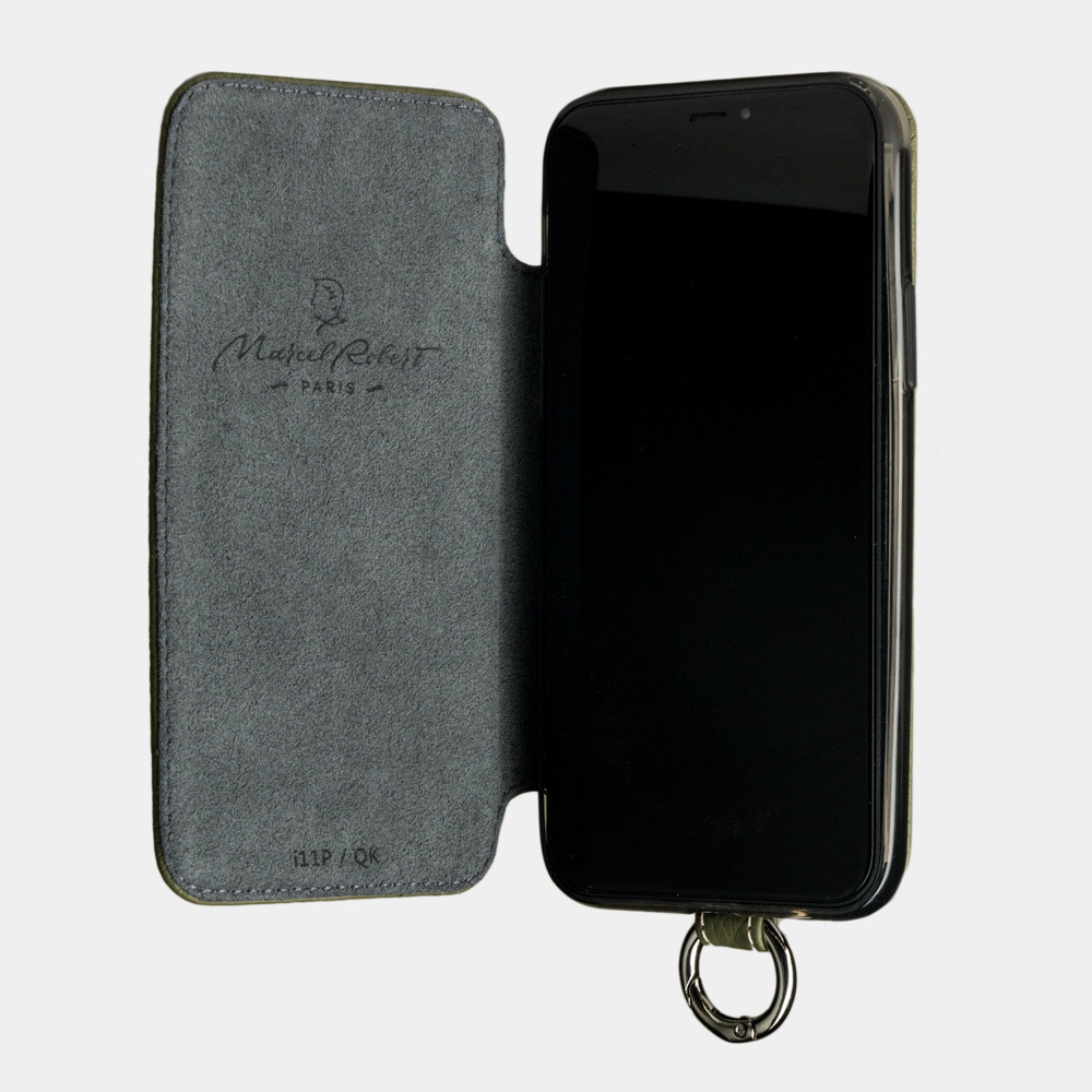 Чехол Marcel для iPhone 11 Pro из натуральной кожи теленка, зеленого цвета