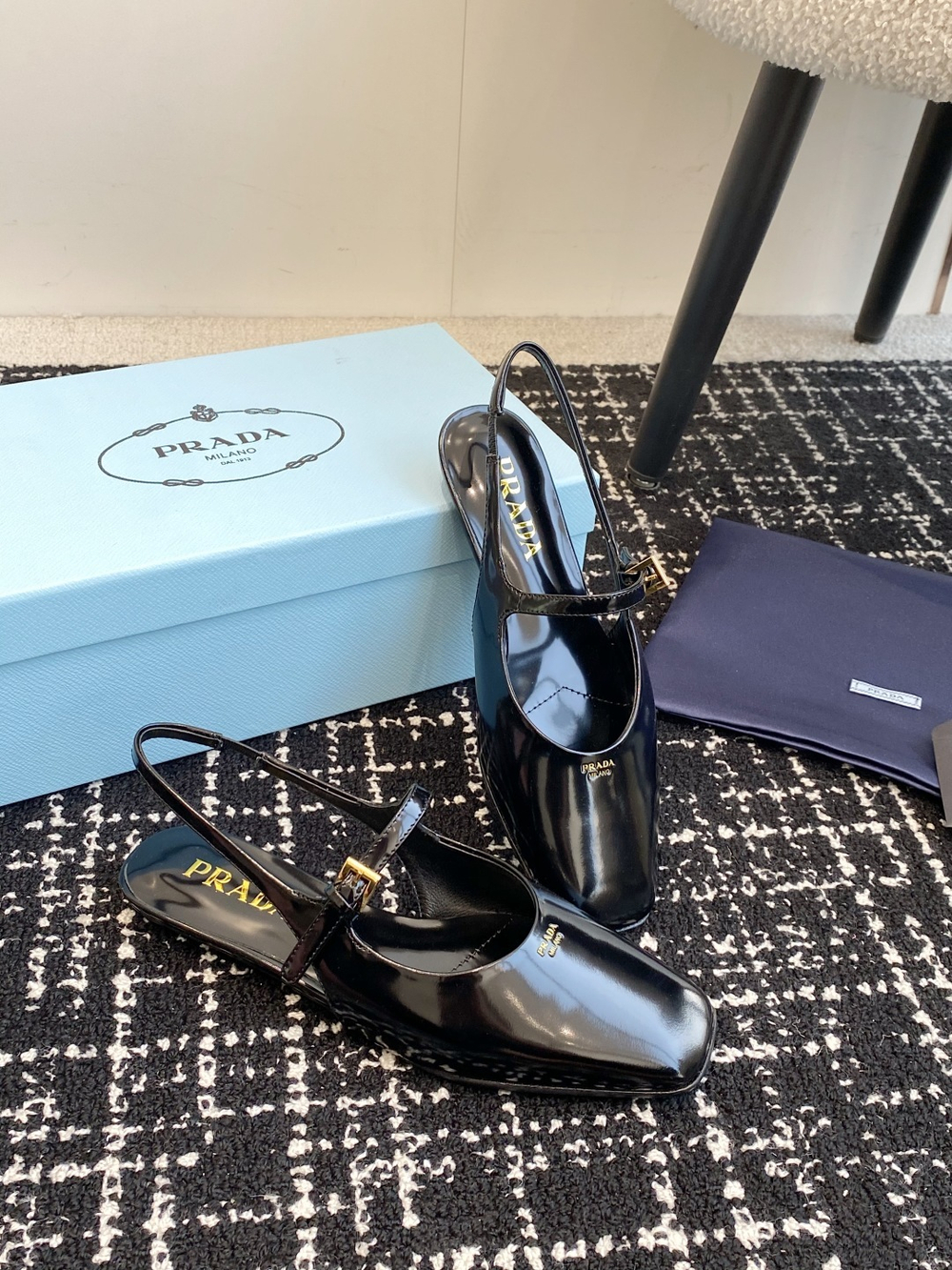 Prada Slingback Ballerinas