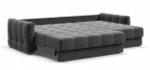 Угловой диван Босс Слип 160 Велюр Монолит серый