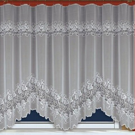 Занавеска "Ф. 51961", цвет белый, на шторной ленте, Польша.