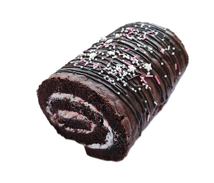 Шоколадный рулет "Космос" с клубникой (1,3кг)