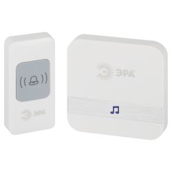 Звонок дверной ЭРА C95 беспроводной, от сети, белый, 52 мелодии | Электрозвонки беспроводные