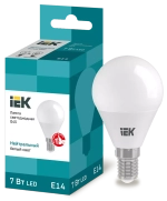 Лампа светодиодная ECO G45 шар 7Вт 230В 4000К Е14 IEK  LLE-G45-7-230-40-E14