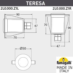 Уличный встраиваемы светильник FUMAGALLI TERESA 2L0.000.000.LXZ1L