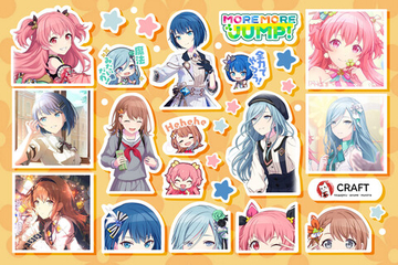 Стикерлист "MORE MORE JUMP!"
