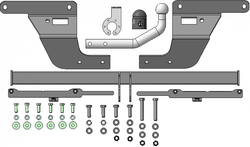 Фаркоп с эл-кой Smart для Ford Focus 2 Универсал 2004-2010 (оцинк. Шар)(паспорт и сертификат в комплекте) F106A.Автостандарт