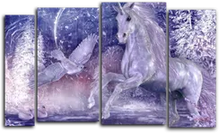 Модульная картина "Единорог"