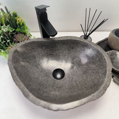 Раковина из речного камня RS-62819 (48*37*16) 55