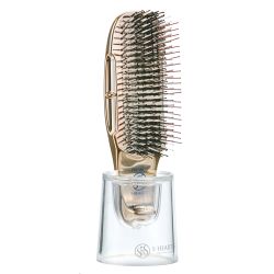 S-HEART-S Расческа Scalp Brush PREMIUM (золото с короткой ручкой)