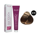 OLLIN SILK TOUCH 9/31 блондин золотисто-пепельный 60мл Безаммиачный стойкий краситель для волос