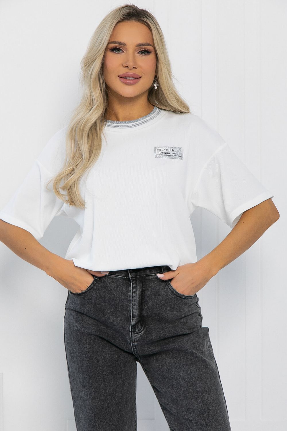 Футболка Ника (белая) Б12940-7М LT Collection