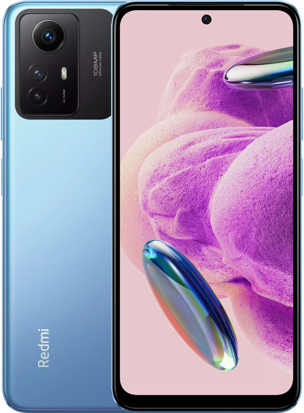 Смартфон Xiaomi Redmi Note 12S 8/256 ГБ RU Ice Blue