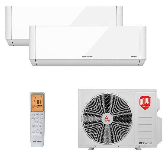 Мультисплит система на 2 комнаты Royal Thermo RTFMI/in-07HN8/white x 2 / RTFMO/out-14HN8