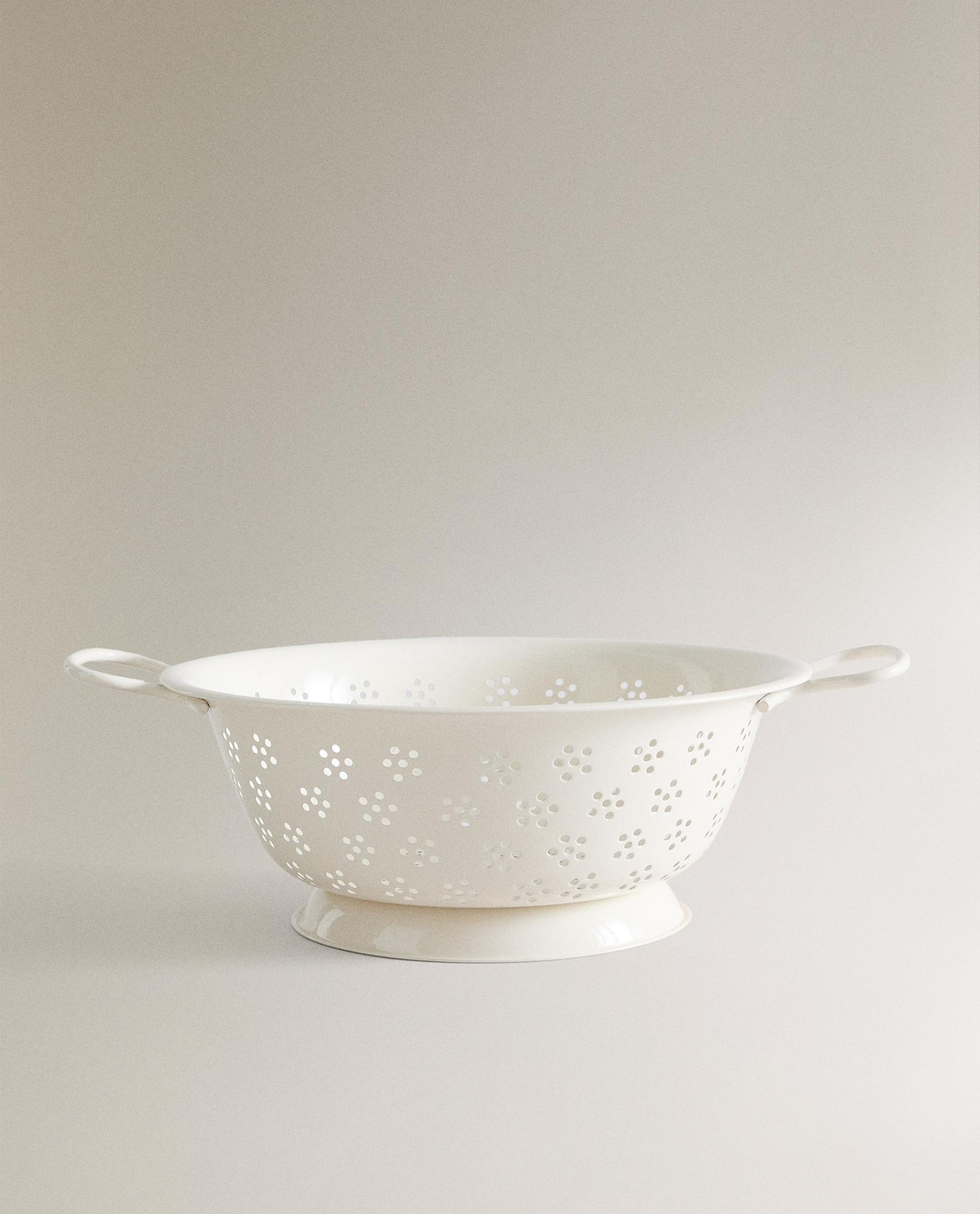 Zara Home дуршлаг из нержавеющей стали, цвет кремовый, 26 см