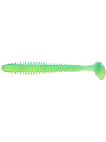 Приманка силиконовая Keitech Swing Impact 4.5" #417 Gold Flash Minnow, 3 упаковки по 6 штук