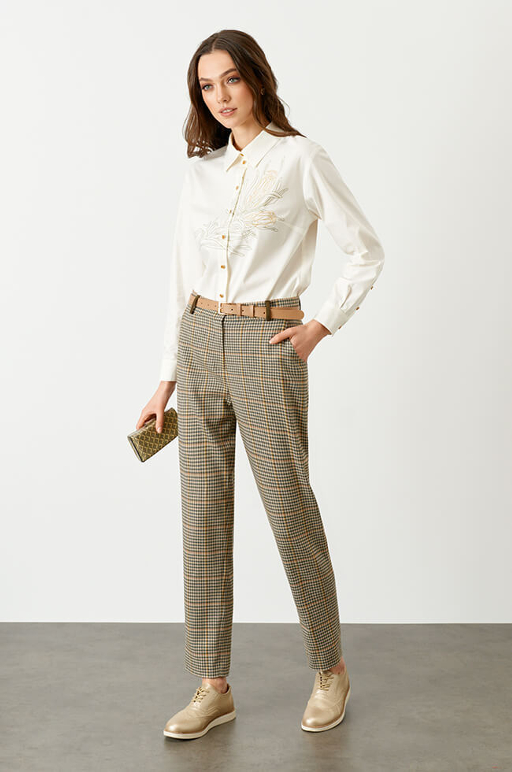 22713 Блузка женская (молочный)