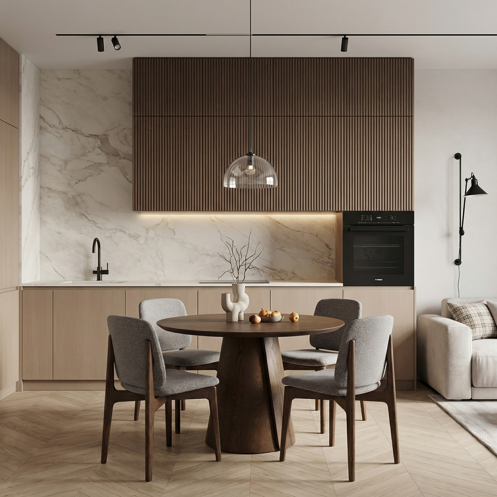 Обеденный стол ROLL WOOD chocolate