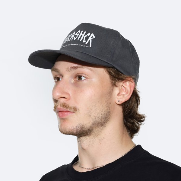 Кепка Thrasher x Toy Machine Scratch Snapback (charcoal) артикул: - купить в магазине Дайс