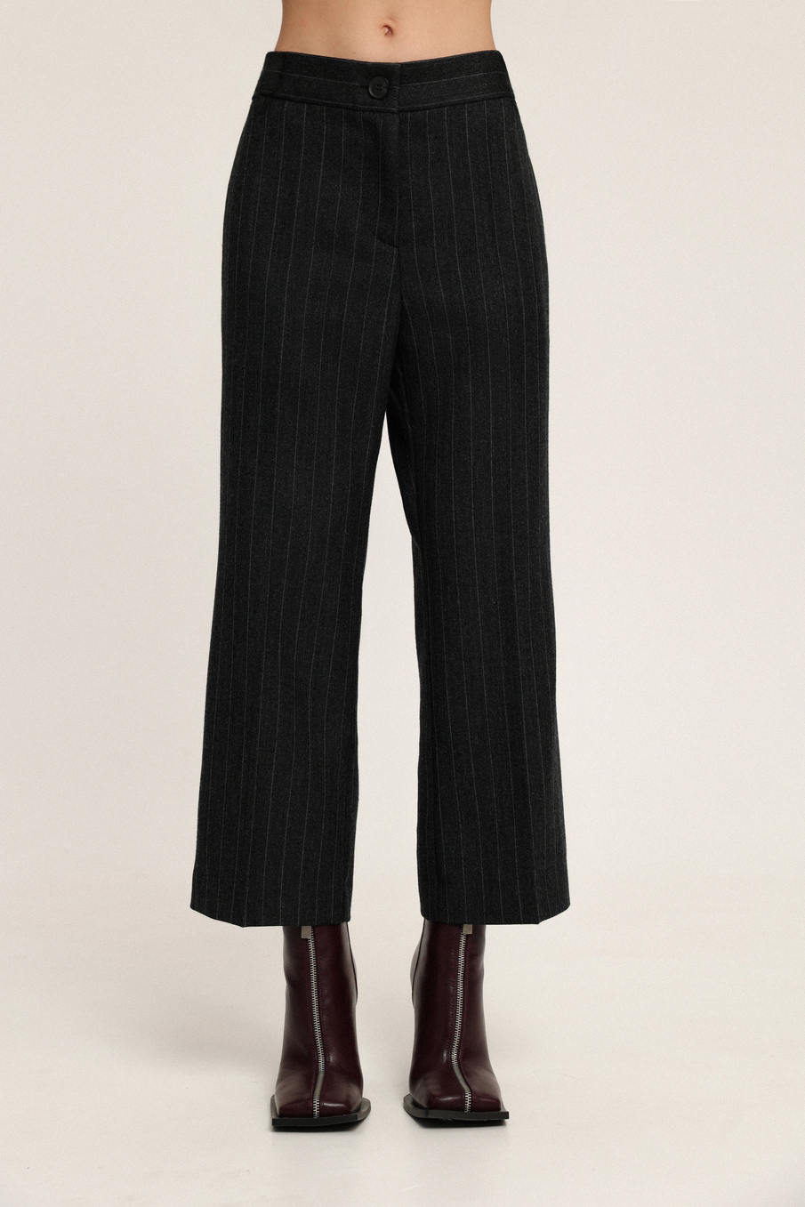 Брюки клёш укороченные