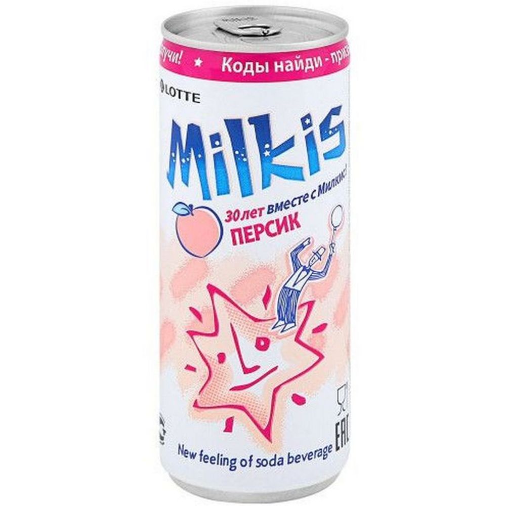 Напиток "Милкис" персик 250мл