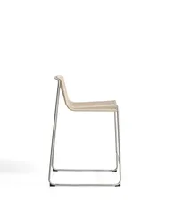 Уличный полубарный стул Tavari из бежевой веревки и стали