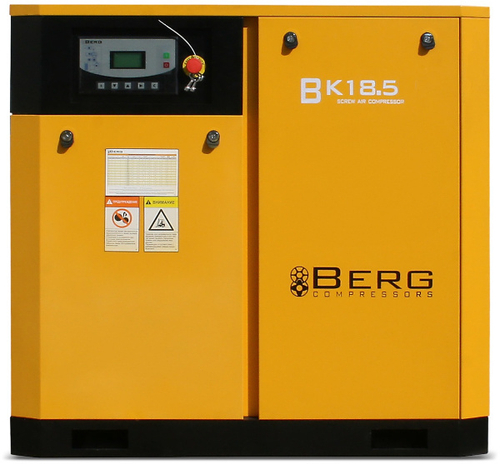 Винтовой компрессор BERG ВК-18.5-Е IP55 8 бар с прямым приводом и частотником