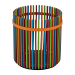 Корзина офисная Универсальная 10 л ассорти 240х255мм