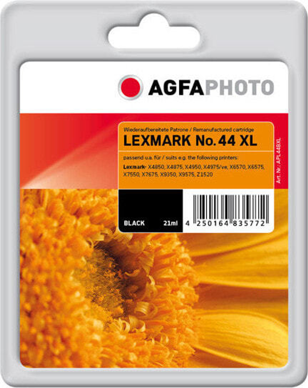 Картридж струйный черный 1 шт AgfaPhoto Holding GmbH APL44BXL