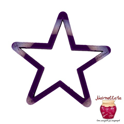 Вырубка пластиковая "Звезда" (8 см)