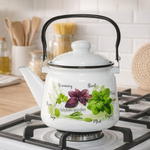 Чайник 2,5л эмалированный Базилик