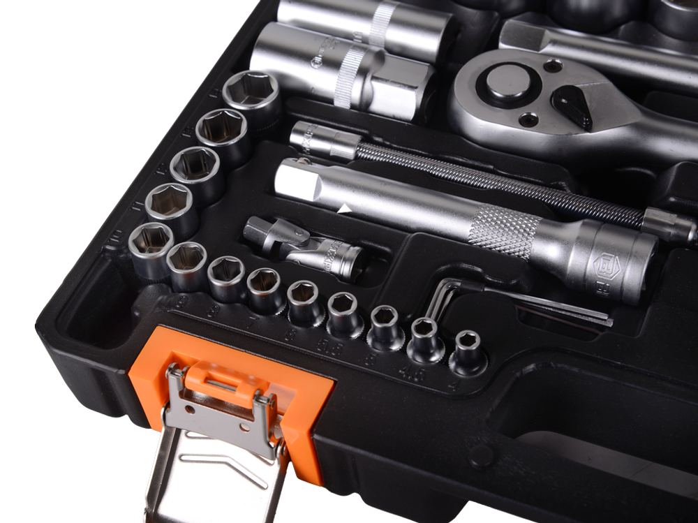 Набор инструментов АВТО, 1/2" , 1/4" , CrV, в кейсе 94 предм Вихрь