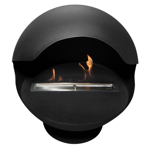 Каминокомплект:Биокамин Firelight BFP/F-55 Sphere+Набор керамических камней М, черные