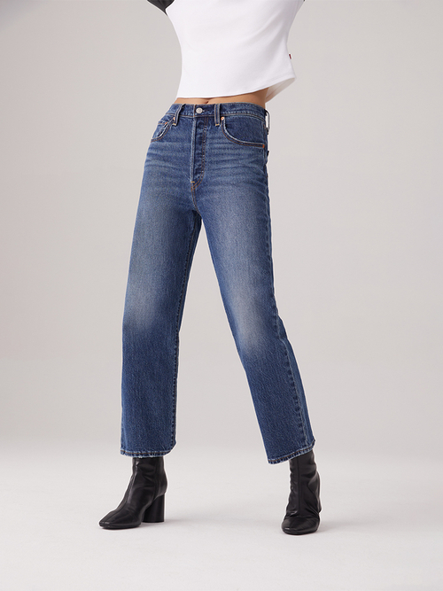 Женские прямые джинсы с завышенной талией Levi's Ribcage Straight Ankle 72693-0218