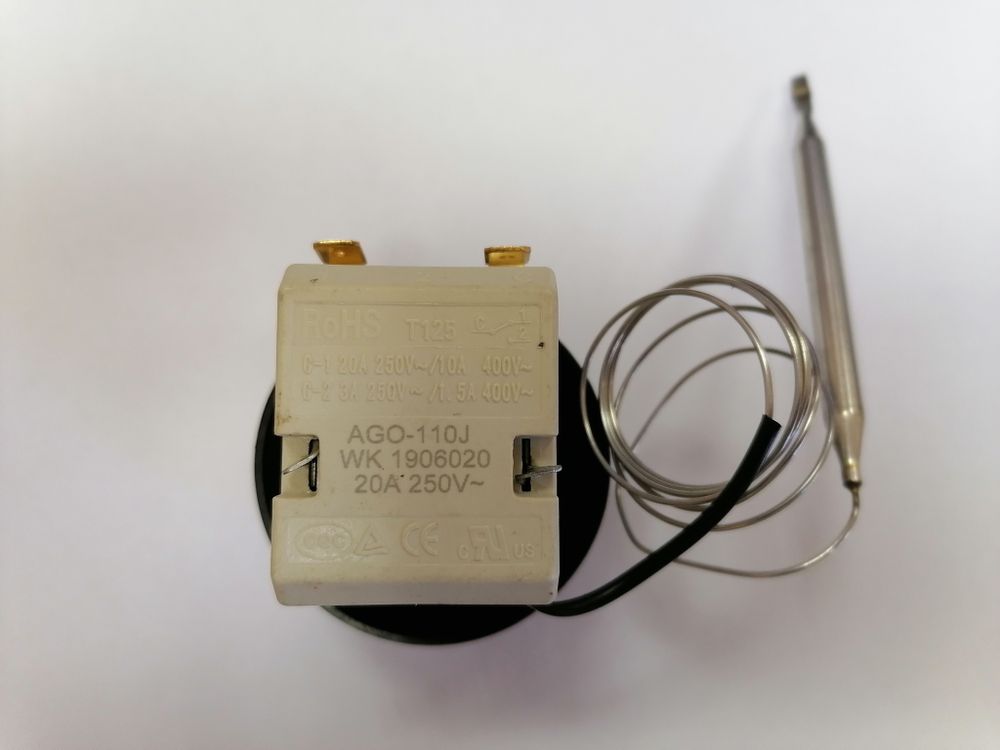 Терморегулятор 30-110°С с ручкой (аналог 55.13023.080) для кипятильника